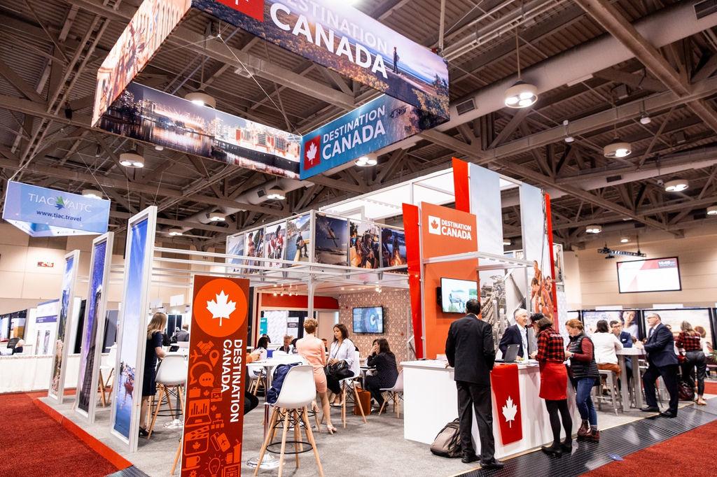 Destination Canada tradeshow booth at RVC 2019